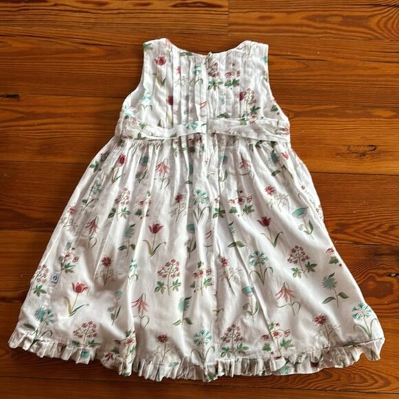 Little Handprint Girls Dress 100% Cotton With Cotton Gauze Lining Size 4 Y - Picture 6 of 10